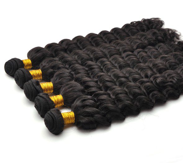 Malaysian Virgin Hair Weave Water Wave Natural Black