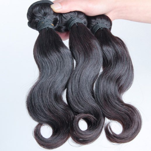 3 Bundles Body Wave Malaysian Virgin Hair Weft Weave Black Color