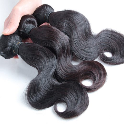 3 Bundles Body Wave Malaysian Virgin Hair Weft Weave Black Color