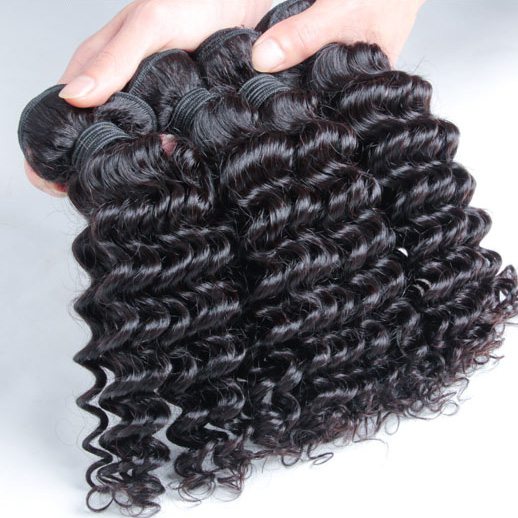 4 pcs Deep Wave Virgin Malaysian Hair Bundles