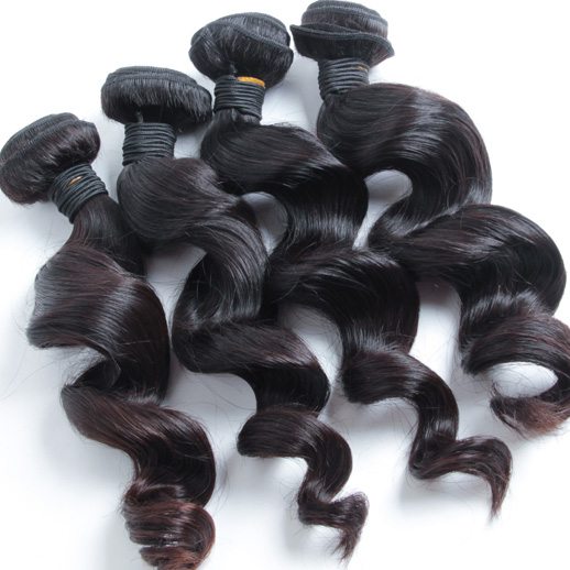 3 Bundles Malaysian Virgin Hair Weft Loose Wave Black