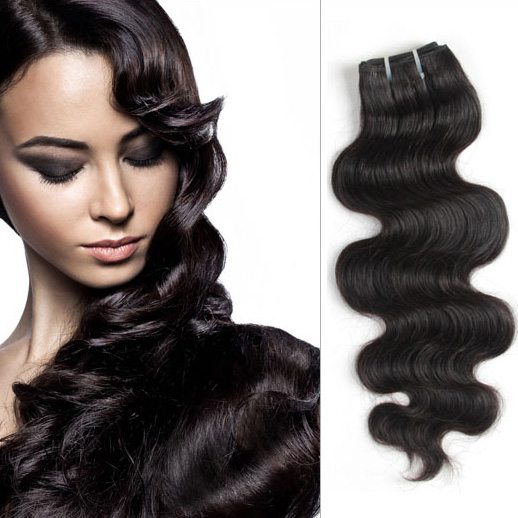 Black Body Wave Virgin Indian Hair Bundles Weft