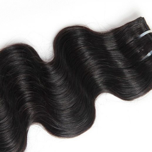 Black Body Wave Virgin Indian Hair Bundles Weft
