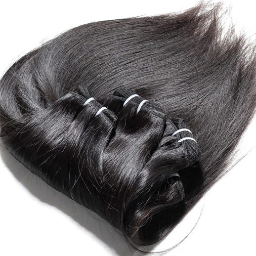4 Bundles Straight Indian Virgin Hair Weft Black Color