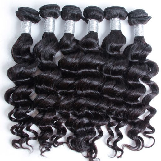 Natural Color Natural Wave Virgin Peruvian Hair Bundles