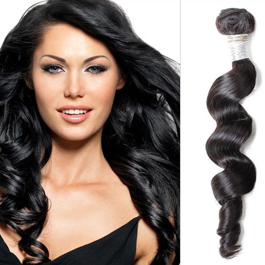 Black Loose Wave Virgin Peruvian Hair Bundles Weave