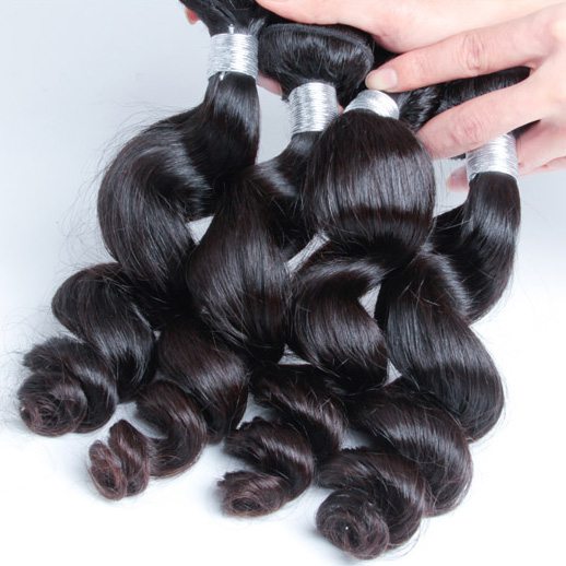 3 pcs Natural Wave Peruvian Virgin Hair Bundles Weft Black
