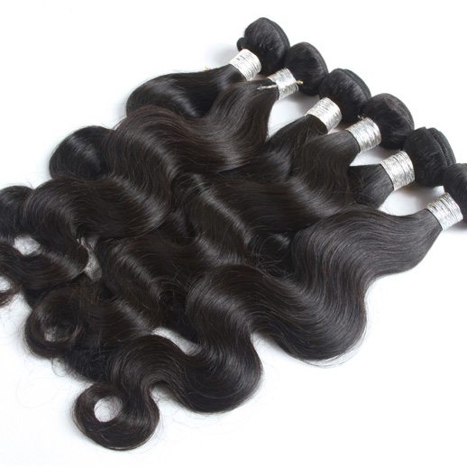 4 pcs Black Peruvian Virgin Hair Bundles Body Wave Weave