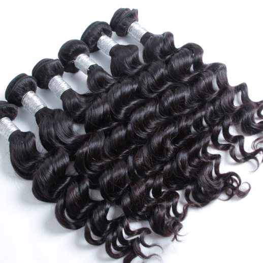 2 pcs Natural Wave Virgin Peruvian Hair Bundles Weft Black