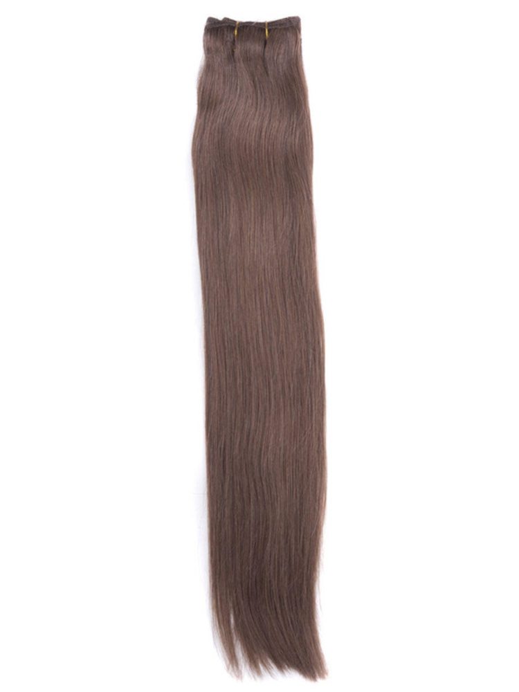 Straight Light Chestnut(#8) Remy Hair Bundles