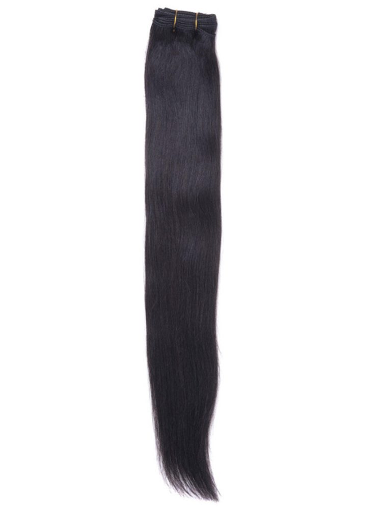 Straight Cheap Natural Black(#1B) Remy Hair Bundles