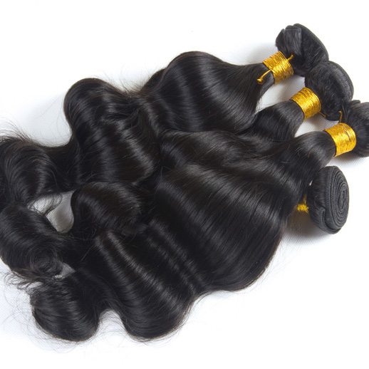 3 pcs Body Wave Black Brazilian Virgin Hair Bundles