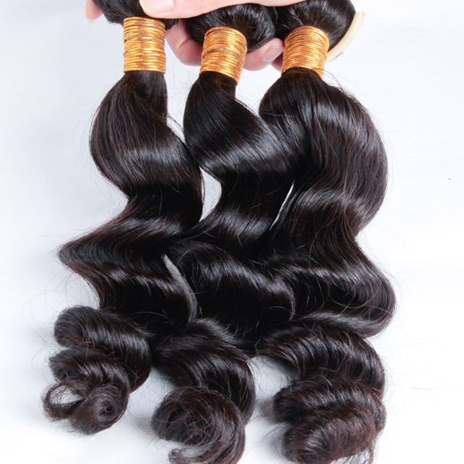 3 pcs Black Loose Brazilian Virgin Hair Bundles