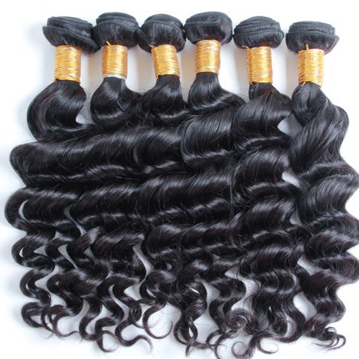 4 pcs Brazilian Virgin Hair  Bundles Weave Natural Wave