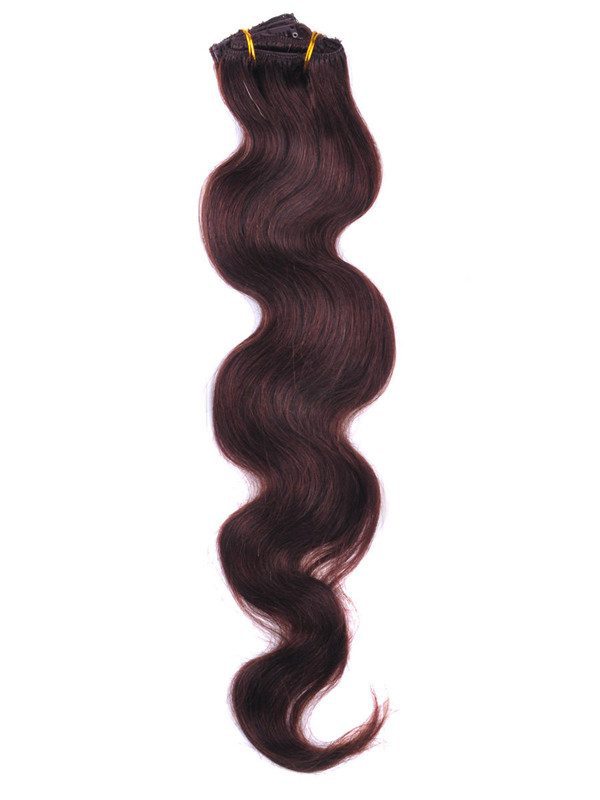 Medium Brown(#4) Premium Body Wave Clip In Hair Extensions 7 Pieces - Zever Hair 1