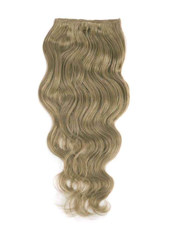 Light Golden Brown(#12) Premium Body Wave Clip In Hair Extensions 7 Pieces