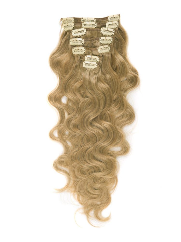 Strawberry Blonde(#27) Premium Body Wave Clip In Hair Extensions 7 Pieces