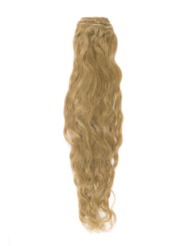 Strawberry Blonde(#27) Premium Kinky Curl Clip In Hair Extensions 7 Pieces
