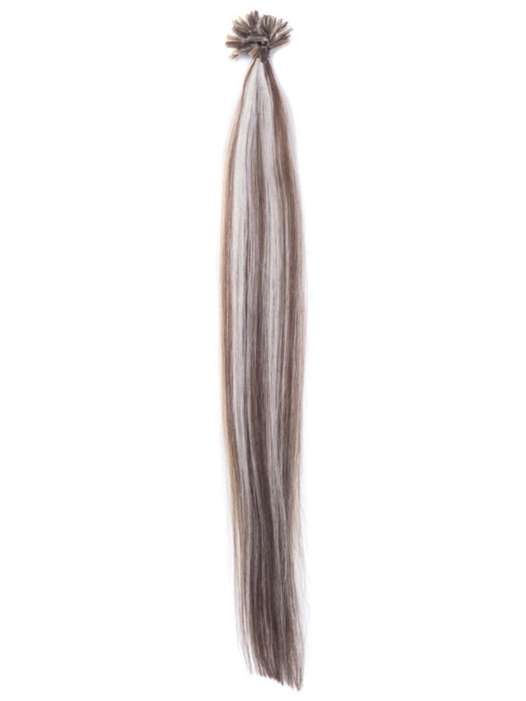 50 Piece Silky Straight Nail Tip/U Tip Remy Hair Extensions Blonde(#F6/613) - Zever Hair 2