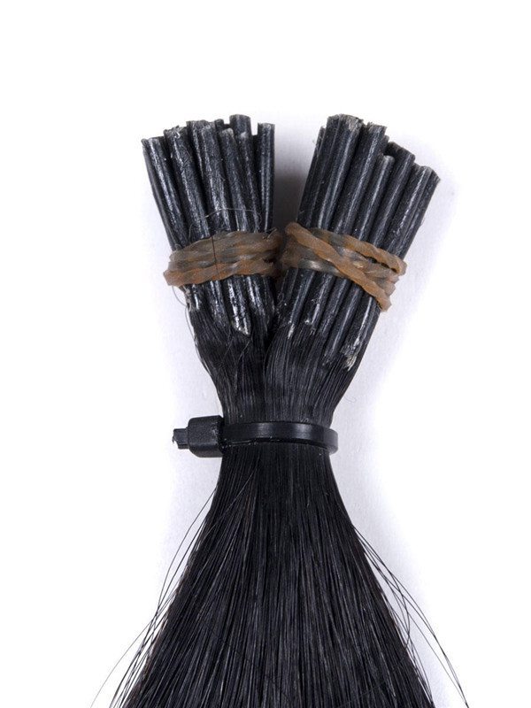 50 Piece Silky Straight Stick Tip/I Tip Remy Hair Extensions Jet Black(#1) - Zever Hair 2