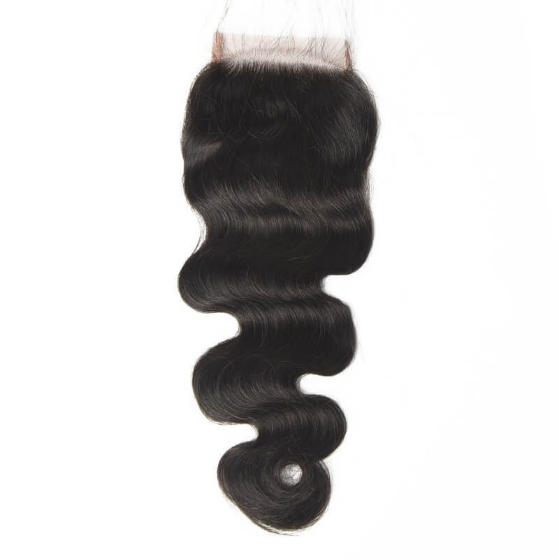 4*4 Unprocessed Virgin Hair Body Wave Lace Closure Natural Color - Zever Hair 0