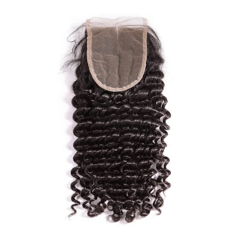Soft Like Silk Brazilian Hair Closure Deep Wave Lace Closure 4x4 Inches - Zever Hair 0