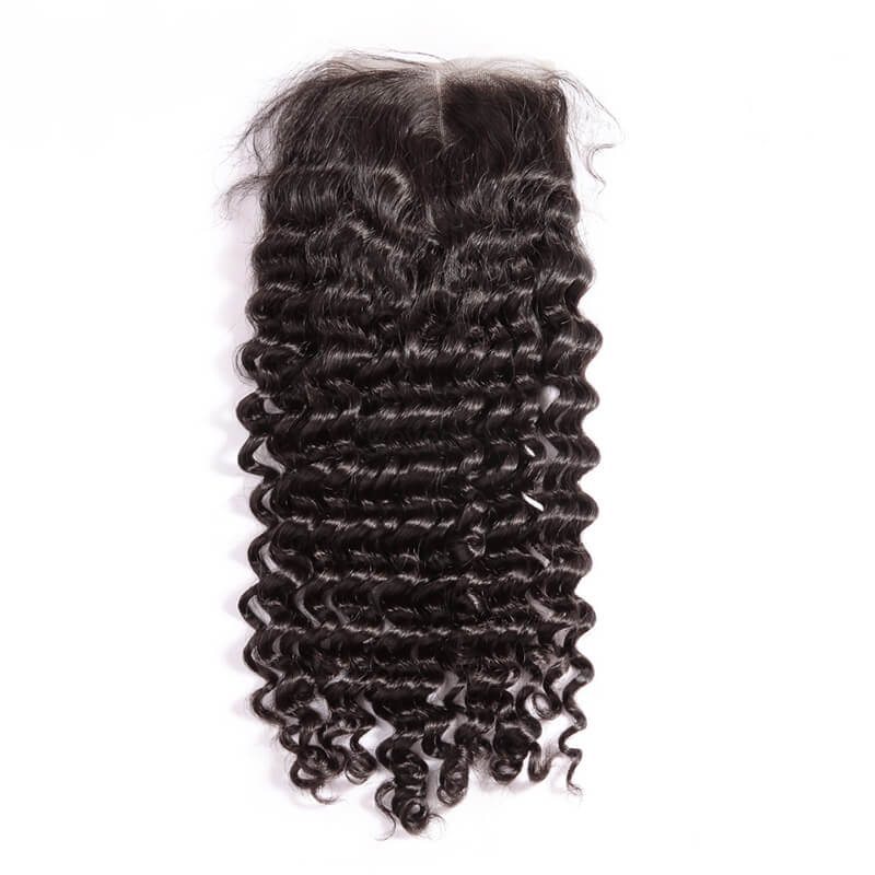 Soft Like Silk Brazilian Hair Closure Deep Wave Lace Closure 4x4 Inches - Zever Hair 3