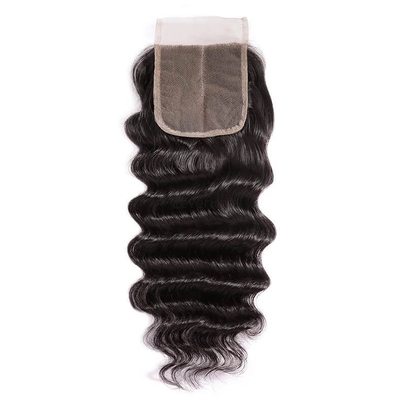 Smooth Virgin Hair Lace Closure 4*4 Loose Curly Closure For Women - Zever Hair 0