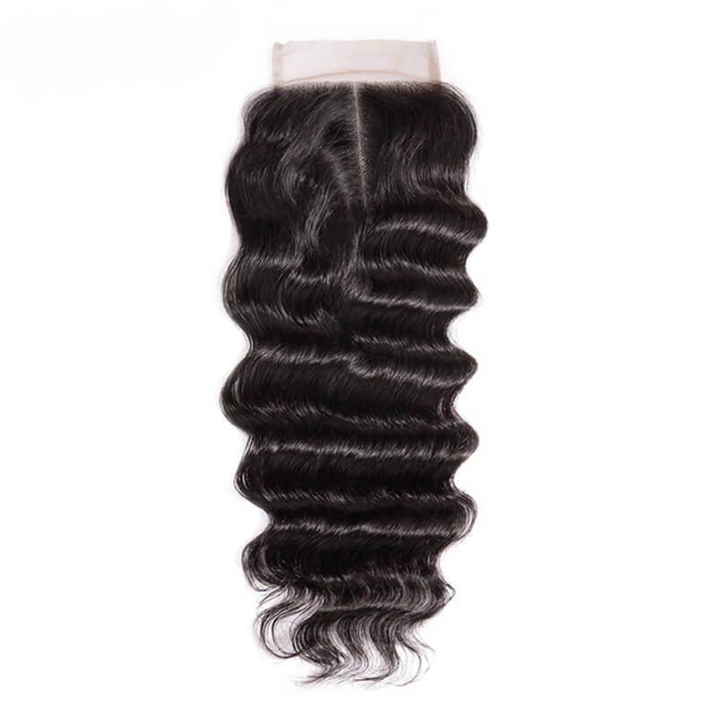Smooth Virgin Hair Lace Closure 4*4 Loose Curly Closure For Women - Zever Hair 2