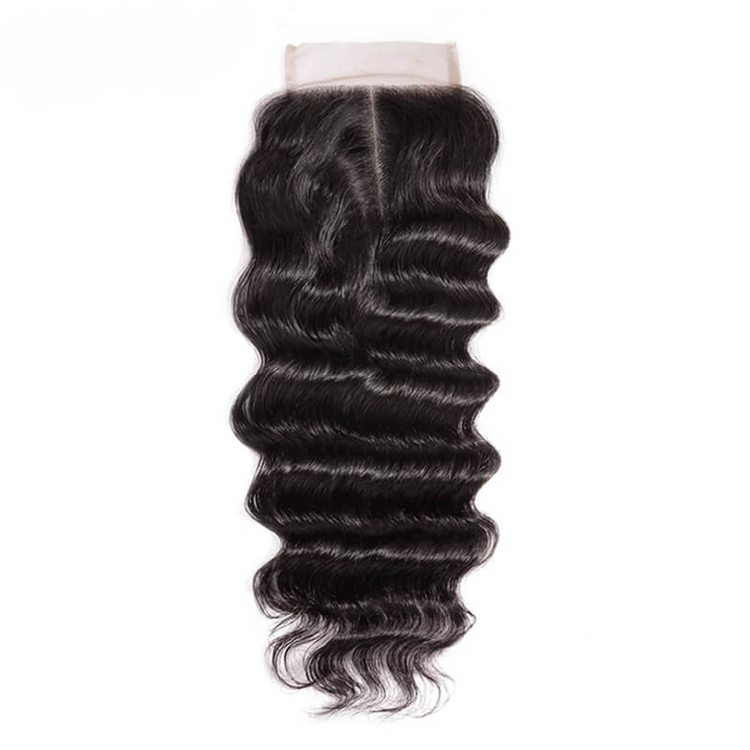 Smooth Virgin Hair Lace Closure 4*4 Loose Curly Closure For Women - Zever Hair 2