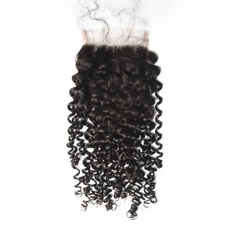 Human Hair 4*4 Curly Lace Closure Smooth & Shiny