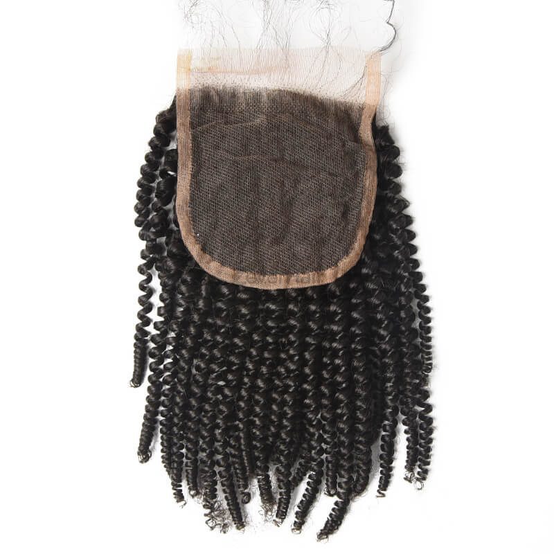 Best Selling 4x4 Kinky Curly Virgin Human Hair Lace Closure For Women - Zever Hair 0