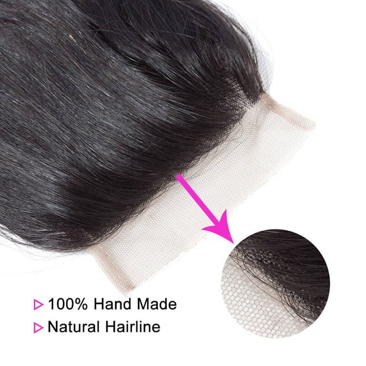 Hot Virgin Hair Natural Wave Lace Closure 4*4 Deals - Zever Hair 2
