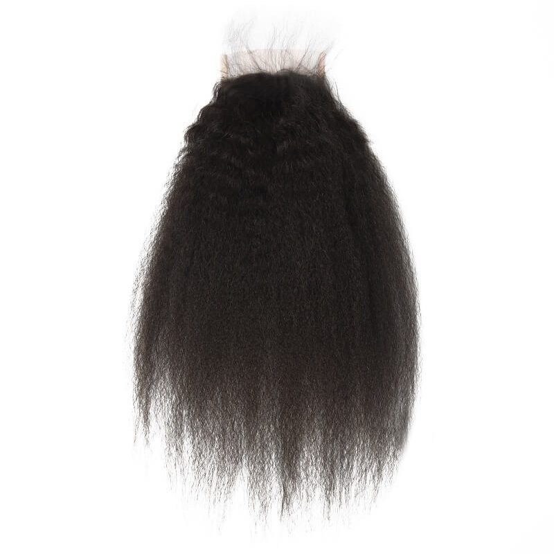 Kinky Straight Lace Closure Made by Real Virgin Hair On Sale - Zever Hair 0