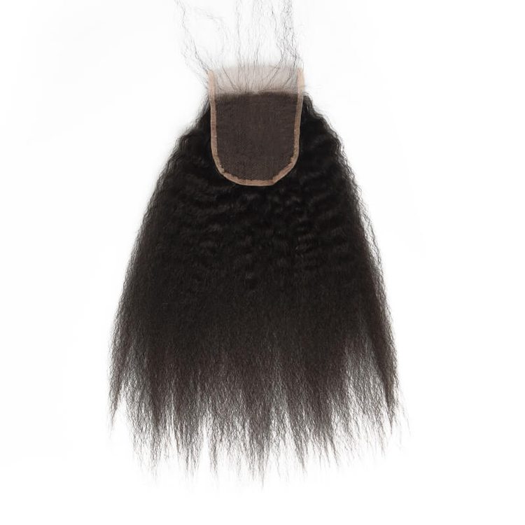 Kinky Straight Lace Closure Made by Real Virgin Hair On Sale