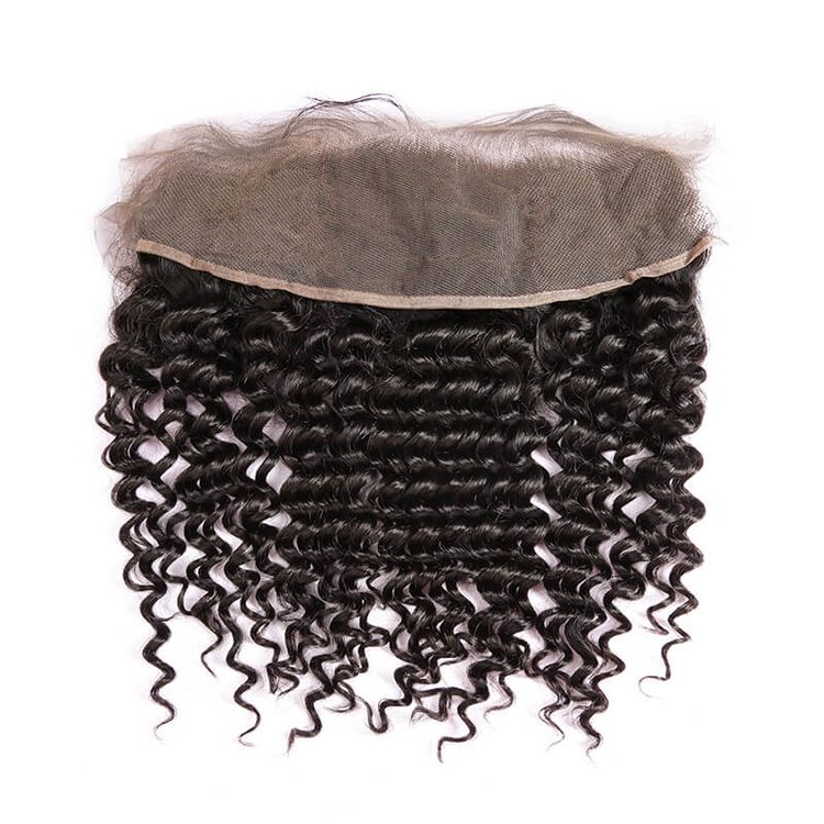 Cheapest Virgin Hair Deep Wave Lace Frontal Natural Back