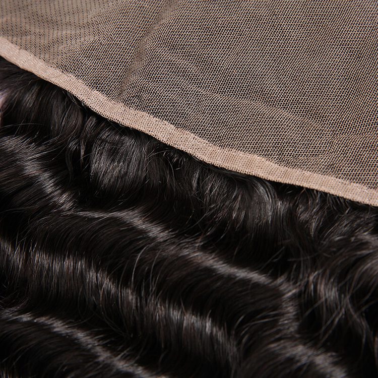 Cheapest Virgin Hair Deep Wave Lace Frontal Natural Back - Zever Hair 4