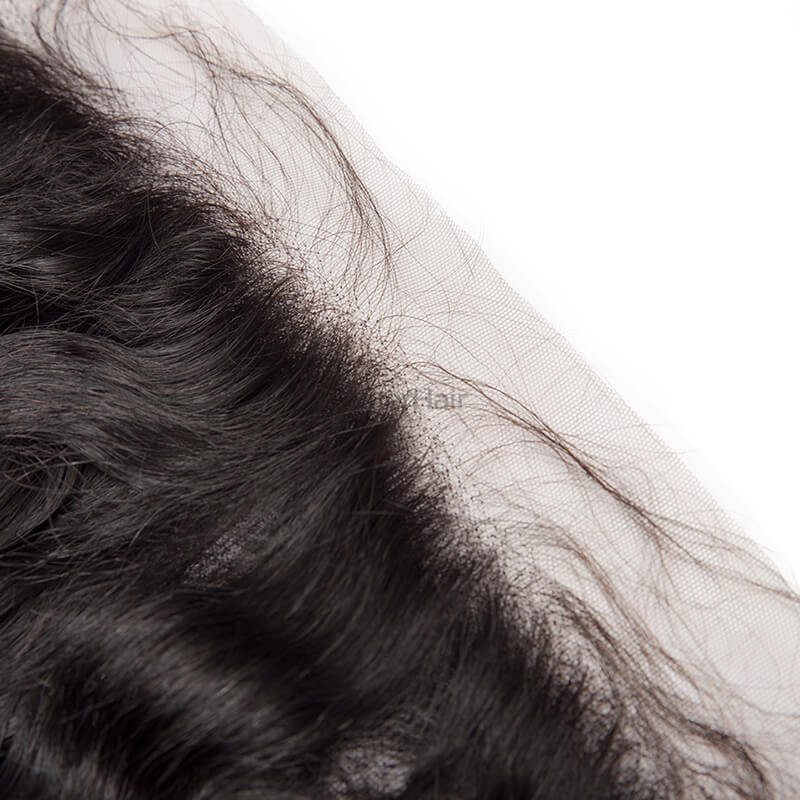 Smooth Virgin Hair Lace Frontal 13*4 Curly Frontal For Women - Zever Hair 3