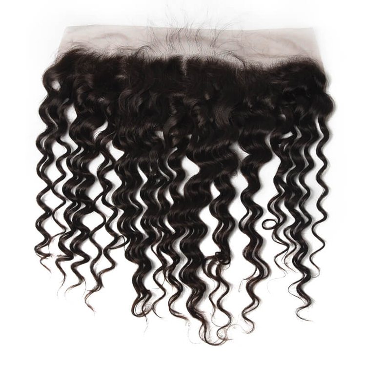 Soft Like Silk Brazilian Hair Frontal Water Wave Lace Frontal 13x4 Inches