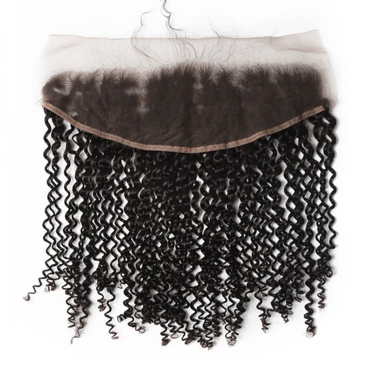 100% Virgin Human Hair Frontal Kinky Curly Lace Frontal
