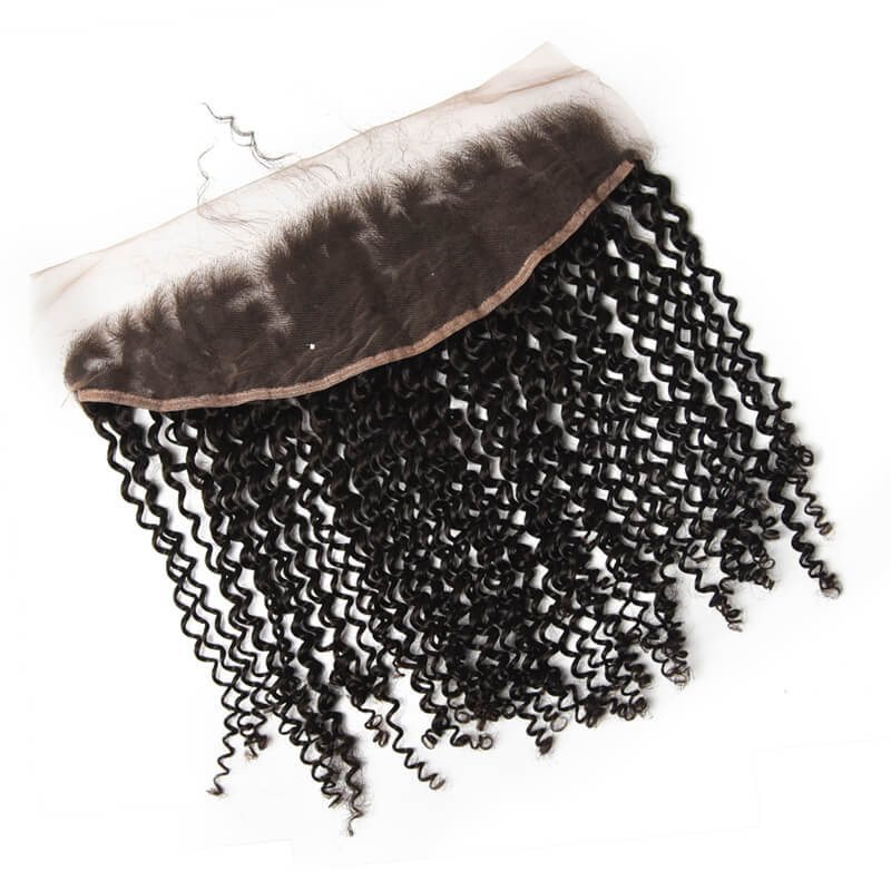 100% Virgin Human Hair Frontal Kinky Curly Lace Frontal - Zever Hair 1