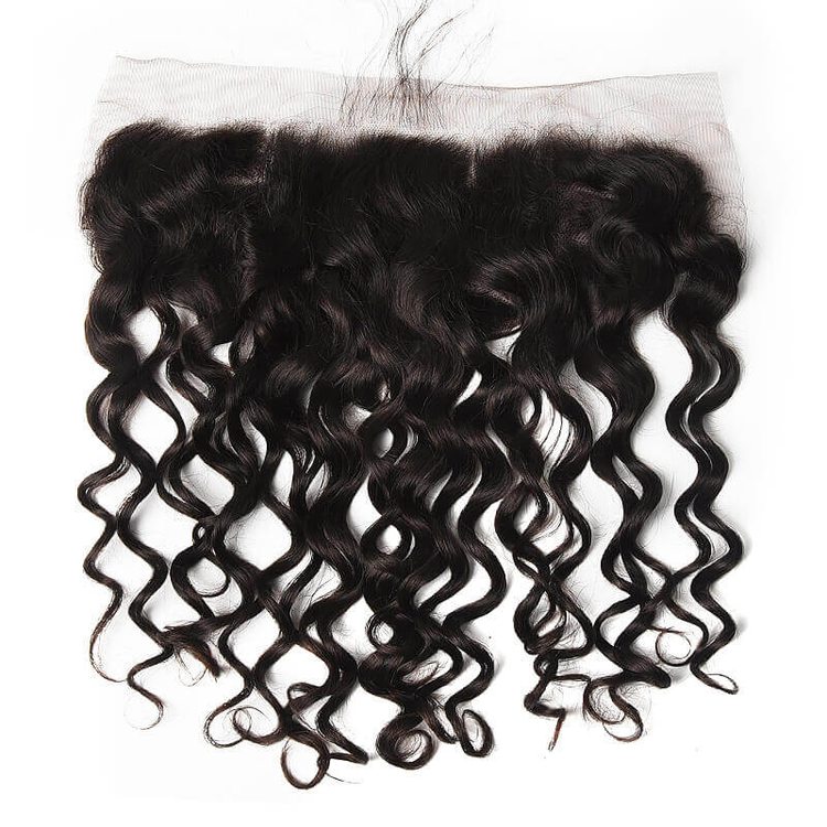 13*4 Unprocessed Virgin Hair Natural Wave Lace Frontal Natural Color