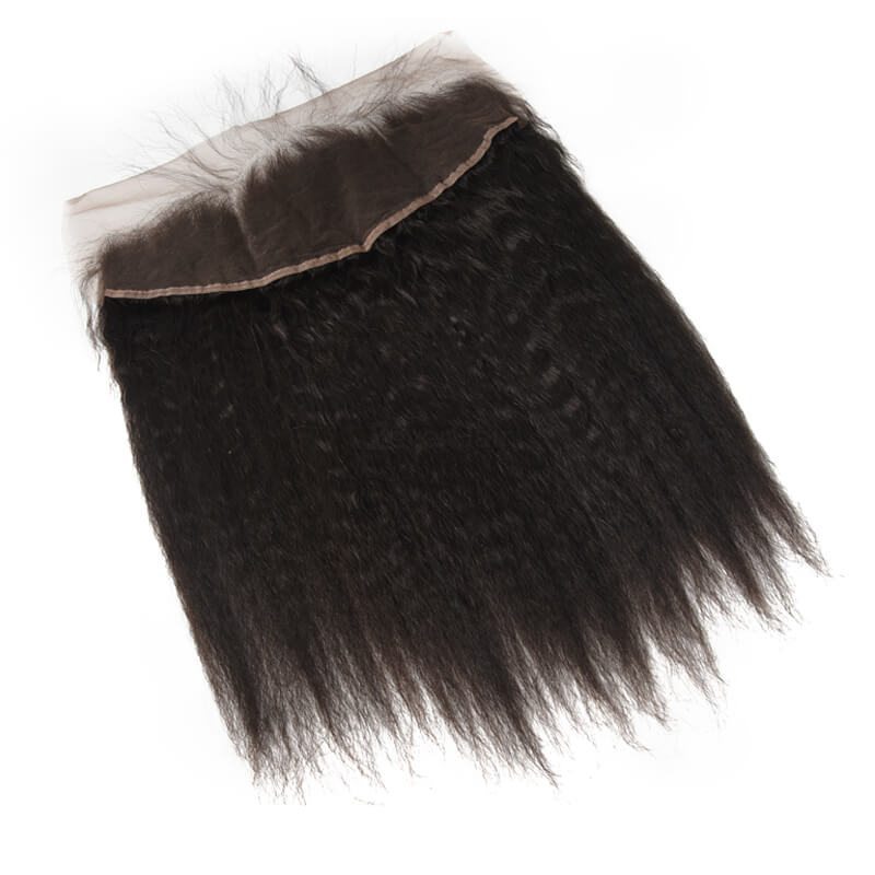 Hot sale Virgin Kinky Straight Hair 13x4 Lace Frontal Back - Zever Hair 1