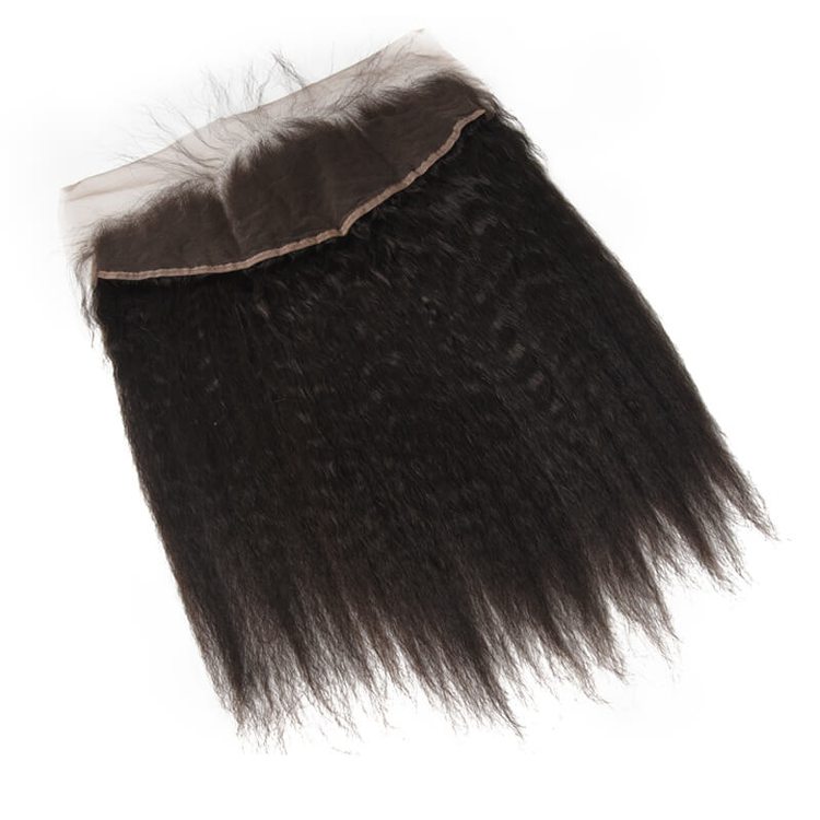 Hot sale Virgin Kinky Straight Hair 13x4 Lace Frontal Back