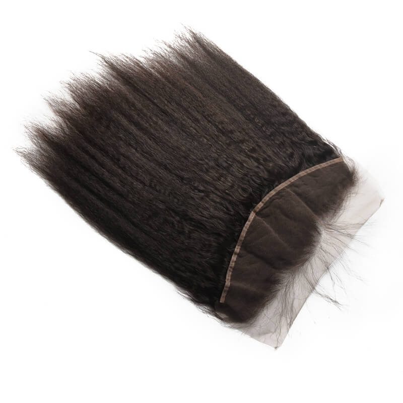 Hot sale Virgin Kinky Straight Hair 13x4 Lace Frontal Back - Zever Hair 2