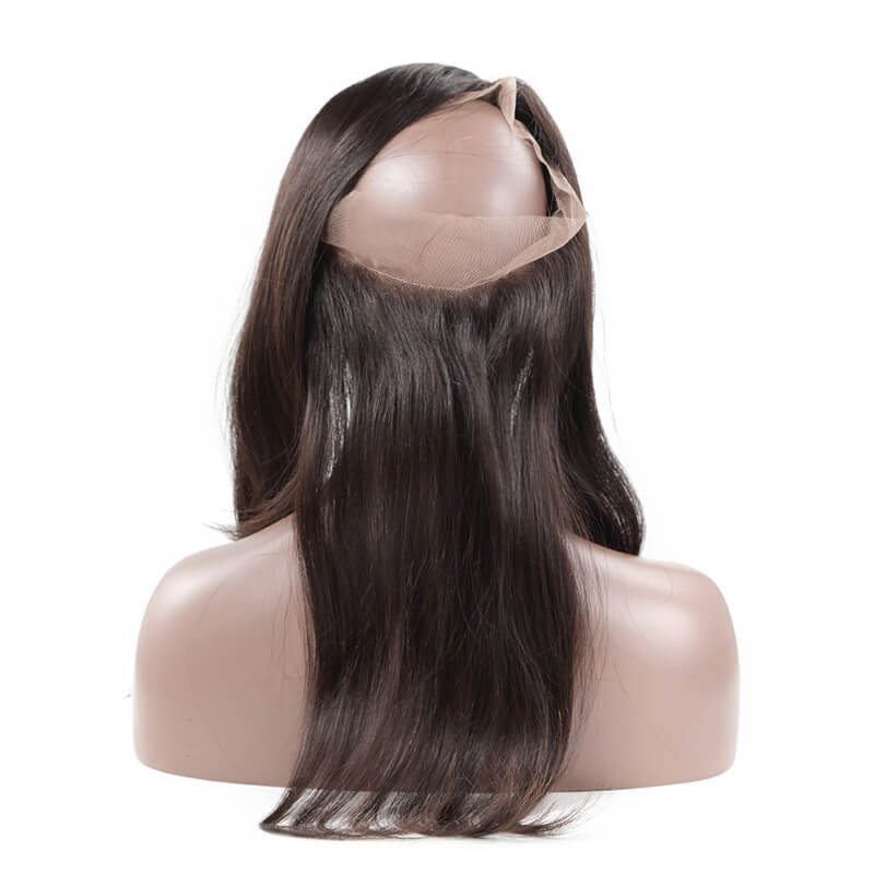 Unprocessed Virgin Hair Silky Straight 360 Lace Frontal Black Color - Zever Hair 0