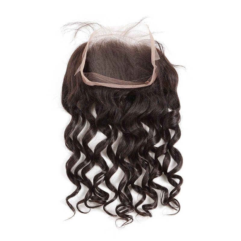 Loose Wave 360 Lace Frontal Made by Real Virgin Hair On Sale - Zever Hair 1