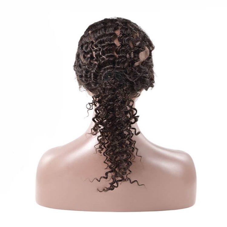 Best Selling Deep Wave Virgin Human Hair 360 Lace Frontal For Women