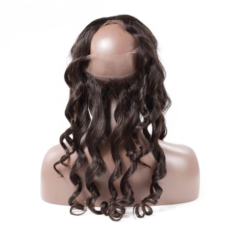 Smooth Virgin Hair 360 Lace Frontal Water Wave Frontal For Women