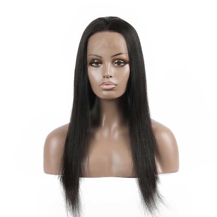 Long Straight Lace Front Wigs 100% Natural Virgin Hair